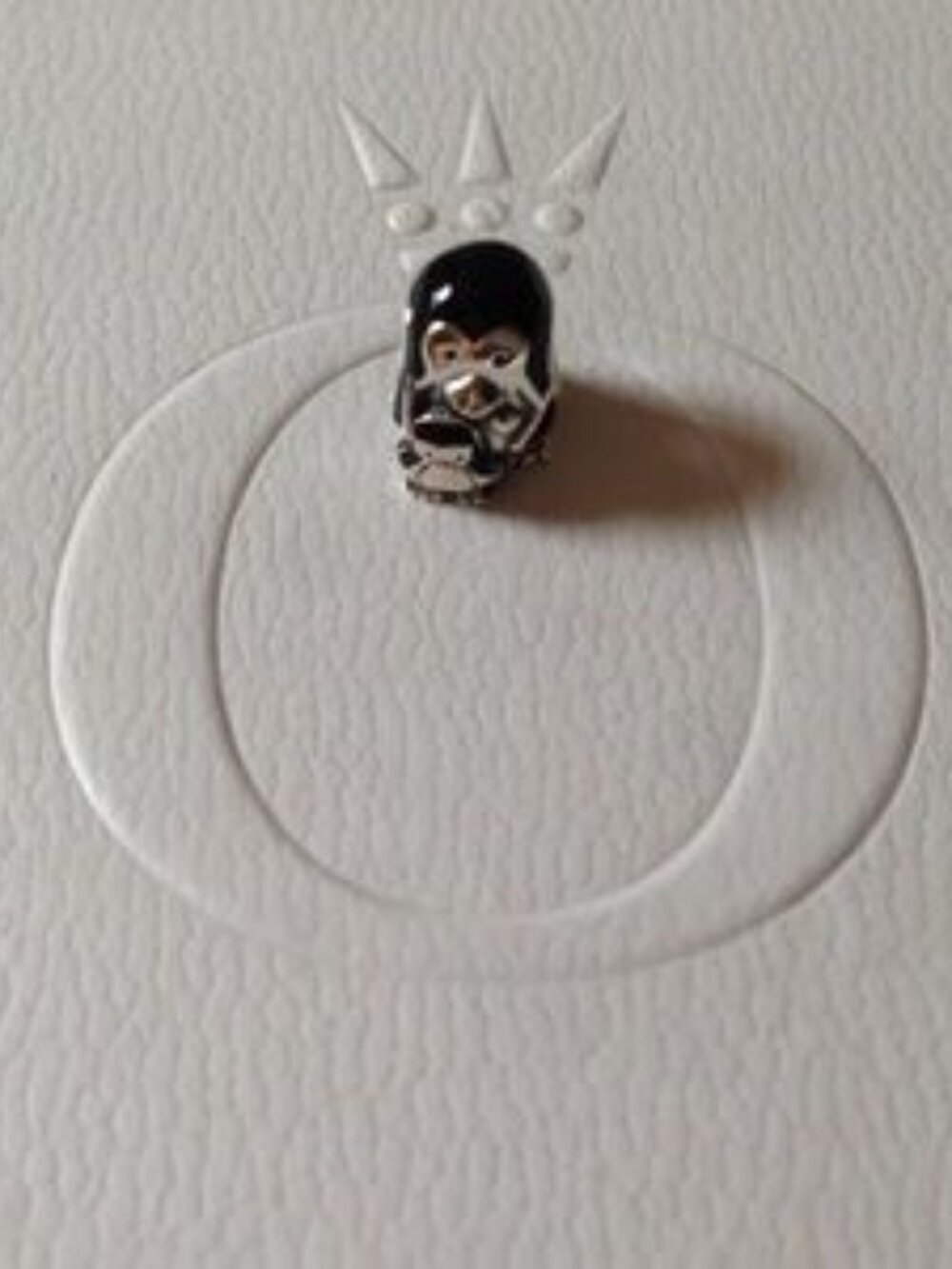 Pandora Penguin Family Enamel and Silver Charm